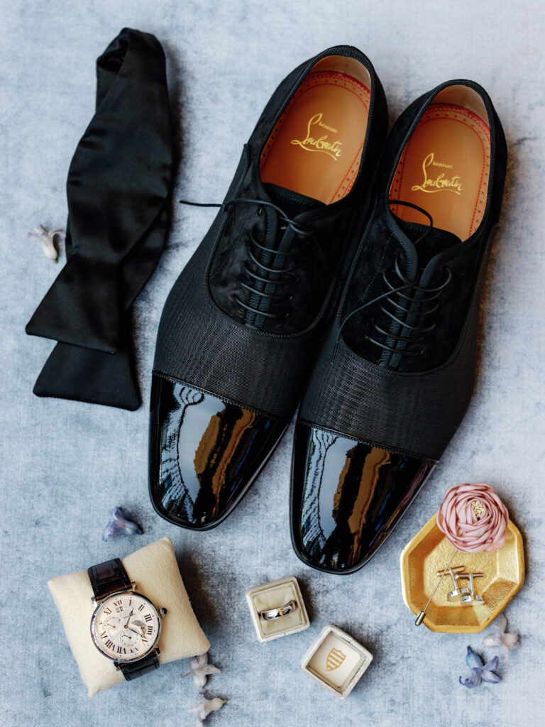 Groom's wedding flat lay details photographed by Anastasia Strate photography Raleigh and Dallas wedding photographer 